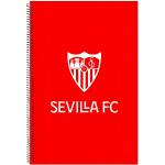 Sevilla- Cuaderno, Espiral, Cuartilla, Bloc, Libreta, Cuadriculado, Material escolar, Papelería, Color Rojo, Producto oficial (CyP Brands)