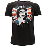 Sex Pistols Camiseta de God Save The Queen, camiseta Punk Rock – oficial original Negro XS