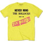 Camisetas amarillas de manga corta Sex Pistols manga corta talla XL para hombre 