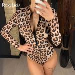 Bikinis blancos de poliester leopardo talla L para mujer 
