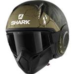 Shark Street-Drak Crower Casco Jet Negro Verde XL