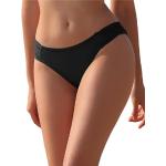 SHEKINI Braguitas de bikini clásicas brasileñas elegantes elegantes de cintura baja bikini parte inferior bikini bragas, C-negro., XS