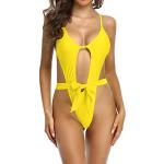Bikinis halter amarillos talla M para mujer 
