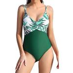 Bikinis halter verdes de piel rebajados acolchados talla XL para mujer 