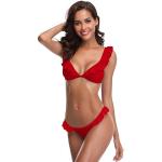 Bikinis completos rojos rebajados talla XS para mujer 