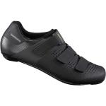 Zapatillas negras de sintético de ciclismo rebajadas con velcro perforadas Shimano talla 49 para hombre 