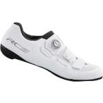 Zapatillas blancas de sintético de ciclismo rebajadas Shimano talla 38 para mujer 