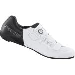 Zapatillas blancas de sintético de ciclismo Shimano talla 43 para hombre 