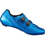 Zapatillas azules de sintético de ciclismo rebajadas Shimano talla 42 para hombre 