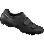 Zapatillas negras de goma de ciclismo rebajadas con velcro perforadas Shimano MTB talla 49 para hombre 