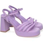 Zapatos lila con plataforma de verano con hebilla talla 37 para mujer 