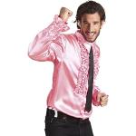 Camisas rosas Shoperama con volantes talla L para hombre 