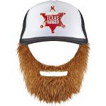 shoperama Chuck Norris Texas Ranger - Gorra de béisbol con barba