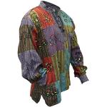 Camisas multicolor tallas grandes hippie Shopoholic Fashion talla 3XL para hombre 