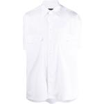 Camisas blancas de algodón de manga corta rebajadas manga corta Armani Giorgio Armani para hombre 