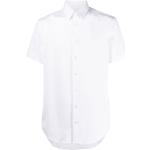 Camisas blancas de algodón de manga corta rebajadas manga corta Armani Giorgio Armani para hombre 