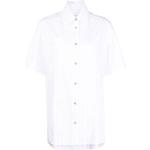 Camisas blancas de algodón de manga corta manga corta marineras con rayas talla L para mujer 