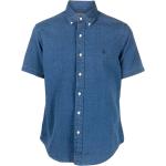 Camisas azules de algodón de manga corta manga corta con logo Ralph Lauren Polo Ralph Lauren talla L para hombre 
