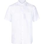 Camisas blancas de lino de lino  rebajadas manga corta PAUL & SHARK para hombre 