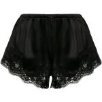 Pantalones negros de algodón con pijama de encaje Dolce & Gabbana para mujer 
