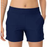 Shorts azul marino de poliester de running tallas grandes impermeables, transpirables talla XXL para mujer 