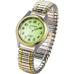Relojes bicolor de acero inoxidable de pulsera Cuarzo caja de acero inoxidable analógicos formales para mujer 