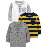 Camisetas grises de manga larga infantiles rebajadas con rayas 3 años para bebé 