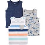 Camisetas azul marino sin mangas infantiles con rayas 18 meses 