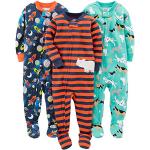 Pijamas infantiles azul marino de poliester con rayas 9 meses para bebé 