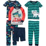 Pijamas infantiles multicolor con rayas 6 años para niño 