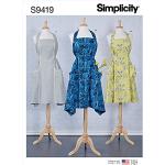 SIMPLICITY SS9419A UNDEFINED Delantales para mujer, XS-S-M-L-XL