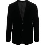 Chaquetas negras de terciopelo de traje  rebajadas manga larga Armani Giorgio Armani para hombre 