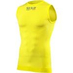 Camisetas interiores deportivas amarillas de piel rebajadas sin mangas transpirables Sixs talla L para hombre 