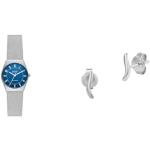Relojes azules de acero inoxidable de pulsera Solar SKAGEN Grenen para mujer 