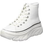Zapatillas blancas de lona con cordones rebajadas con cordones informales de punto Skechers talla 37 para mujer 
