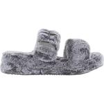 Zapatillas de casa grises de sintético de verano informales acolchadas Skechers para mujer 