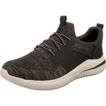 Skechers DELSON 3.0 CICADA, Zapatillas para Hombre, Olive Knitted Mesh We/ Synthetic, 45 EU