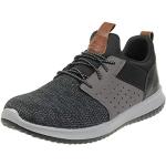 Sneakers grises de tejido de malla sin cordones rebajados informales Skechers Delson talla 43 para hombre 