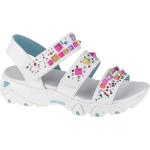 Sandalias blancas de sintético de cuero Skechers D'Lites 2 para mujer 