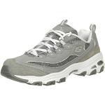 Sneakers bajas grises de tejido de malla rebajados informales Skechers D'Lites talla 38 