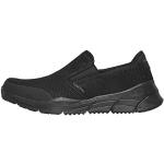 Sneakers negros de tejido de malla sin cordones rebajados informales Skechers Equalizer 4.0 talla 40 para hombre 