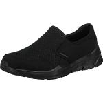 Sneakers negros de tejido de malla sin cordones rebajados informales Skechers Equalizer 4.0 talla 41 para hombre 