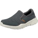 Sneakers grises de tela sin cordones rebajados informales acolchados Skechers Equalizer 4.0 talla 44 para hombre 