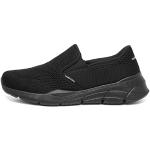 Sneakers negros de tejido de malla sin cordones rebajados informales Skechers Equalizer 4.0 talla 39 para hombre 