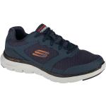 Zapatillas azules de cuero con cordones con cordones informales con logo Skechers Flex advantage 4.0 talla 41 para hombre 