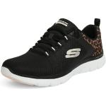 Zapatillas negras de goma de leopardo rebajadas informales leopardo Skechers Flex Appeal 4.0 talla 35,5 para mujer 
