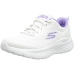 Zapatillas blancas de sintético con cordones rebajadas con cordones con tacón hasta 3cm informales Skechers Go Run talla 38 para mujer 