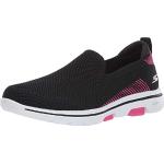 Zapatos deportivos negros de textil lavable a máquina informales de punto Skechers Go Walk 5 talla 38 para mujer 