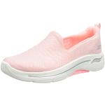 Zapatillas estampadas rosa pastel de textil informales Skechers Arch Fit talla 35 para mujer 