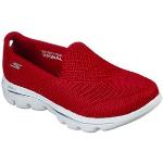 Zapatos rojos rebajados Skechers Go Walk Evolution Ultra para mujer 